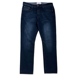 Thread & Cloth‎ Straight Slim Dark Wash Distressed Denim Jeans Men's Sz 38X32